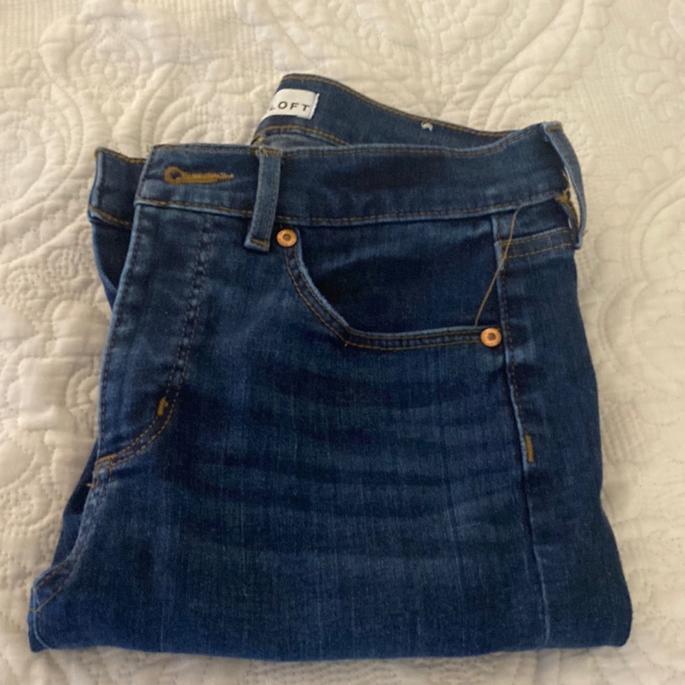 LOFT skinny blue jeans petite size 4